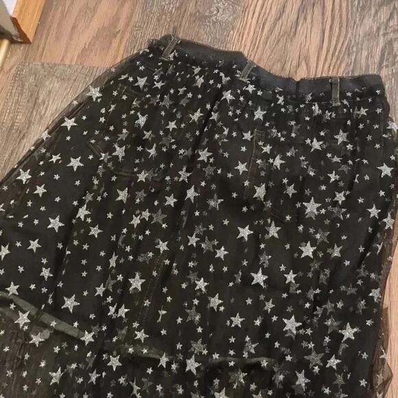 Storets denim skirt with glittery star tulle on top size M - Picture 4 of 4